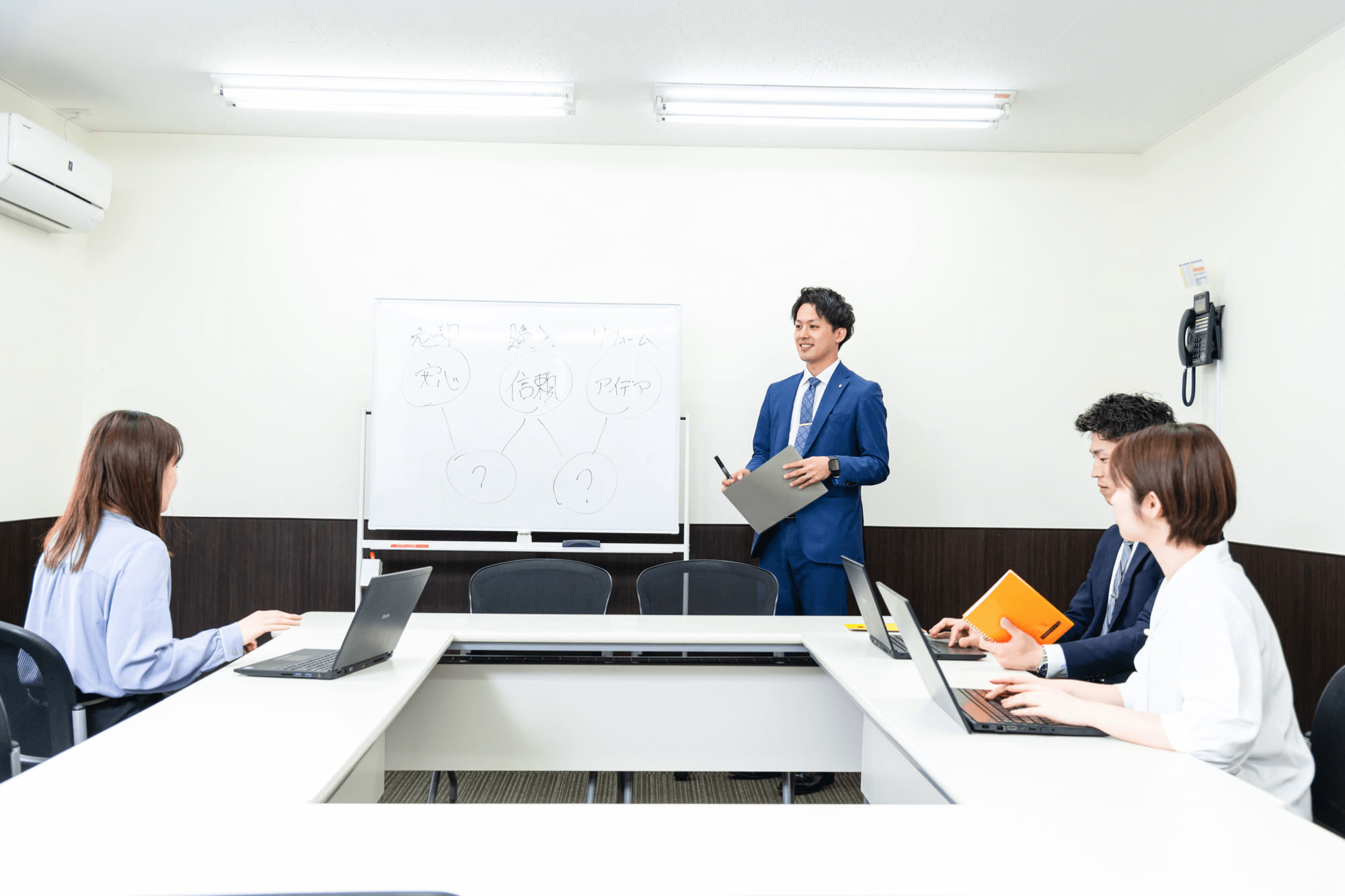 朝礼の様子